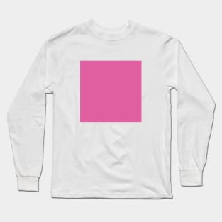 Solid Valentine hot Pink Monochrome Minimal Design Long Sleeve T-Shirt